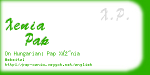 xenia pap business card